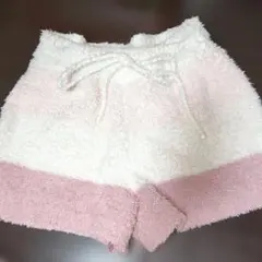 ジェラートピケ　ボーダーショートパンツ　ピンク