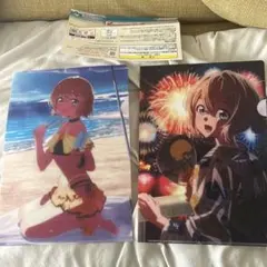 アニメキャラクター クリアファイル 2枚セット　彼女お借りします
