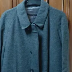 グレー ステンカラーコート