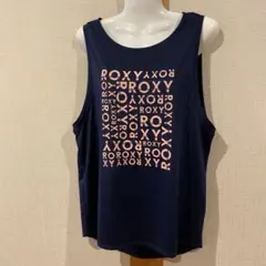 美品　ロキシー　タンクトップ　ネイビー M