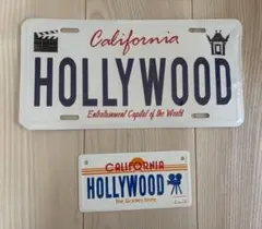California HOLLYWOOD ライセンスプレート