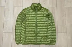 00s UNIQLO ウルトラライトダウンジャケットゲッコーグリーン S