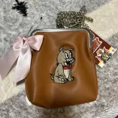 ば*ー様 トムとジェリー がま口ショルダーバッグ スパイク親子（新品）のサムネイル