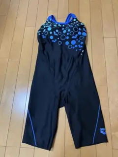 Oサイズarena 競泳用水着 青 水玉模様