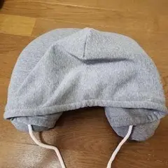 グレー 防災ずきん 耳付きデザイン