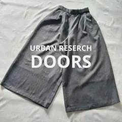 DOORS 2024 メランジヘリンボーンギャザーワイドパンツ M