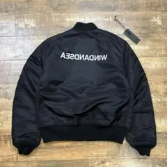 MA-1 wind and sea ウィンダンシー　L used 黒 WIND AND SEA（ウィンダンシー）の「ウィンダンシー WIND AND