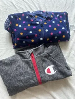Champion ユニクロ ロンパース 2枚セット 冬服 70 80