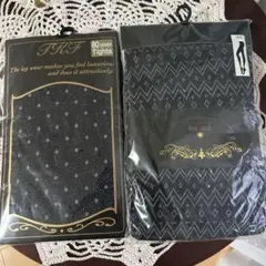 足元オシャレ！ラメ入り柄タイツ2足