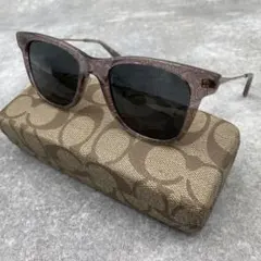【美品】COACH コーチ サングラス ピンクラメ シグネチャーのサムネイル