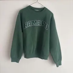 古着グリーントレーナー裏起毛140150