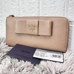 PRADA サフィアーノ フィオッコ 長財布 ピンク - メルカリ