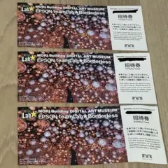 teamLab Borderless 入場招待券 3枚セット 麻布台ヒルズ