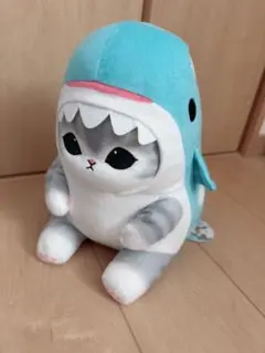 シャークキャットぬいぐるみ　モフサンド　サメにゃん