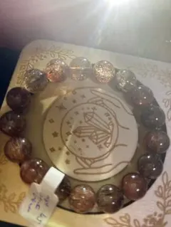 a*7様 底値！⭕️天然石　ブラックゴールドルチル ブレスレット