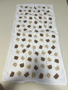 クマ柄ブランケット おくるみ　約60cm x 120cm