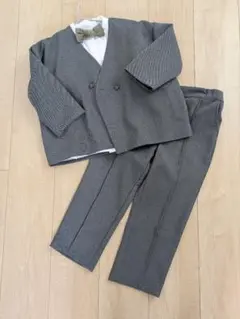 【110】riziereノーカラージャケットセットアップ&シャツ&ネクタイセット