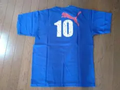 PUMA 青 Tシャツ 10番　サイズМ