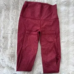 Lululemon ドット柄 ヨガパンツ 赤