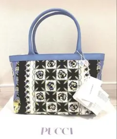 新品 EMILIOPUCCI エミリオプッチ トートバッグ ハンドバック ブルーのサムネイル