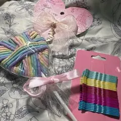 原宿系　ヘアアクセ3点セット