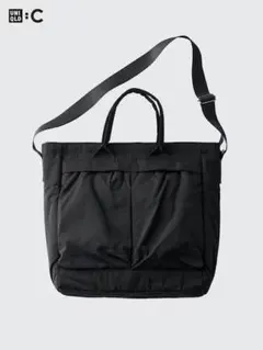 美品 ユニクロC 2WAYユーティリティバッグ 黒 ブラックのサムネイル