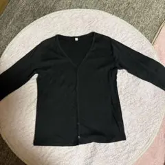 UNIQLO ブラック カーディガン七分袖