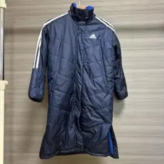 adidas ネイビー ベンチコート