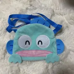 サンリオ　ハンギョドンさゆりちゃんぬいぐるみポシェットおすわり
