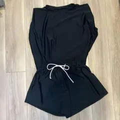 水着　ラッシュガード　上下セット　黒　M