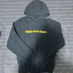 thisisneverthat ロゴ プルオーバー パーカー ネイビーのサムネイル