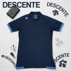 DESCENTE デサント ポロシャツ シャツ ゴルフ メッシュ モックネック