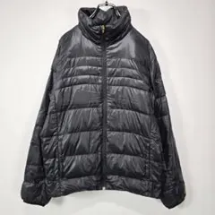 Champion　ゴールドウイン製　ダウンジャケット　M　刺繍　ロゴ　ブラック