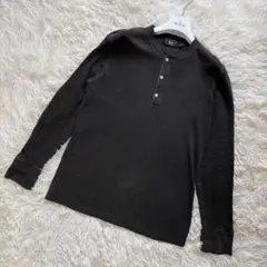 希少 グランメゾン キムタク着用 RRL サーマルヘンリーネックシャツ Mサイズのサムネイル