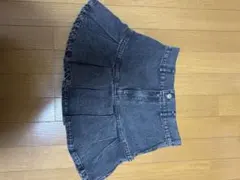 ダークグレー プリーツミニスカートのサムネイル
