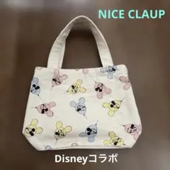 NICE CLAUP&Disney コラボミニーマウス バルーン柄 トートバッグのサムネイル
