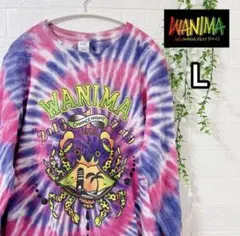 【希少ロンT】WANIMA ワンチャンナイトツアー タイダイL カニ長袖Tシャツ