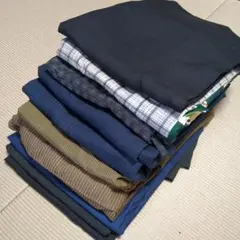 サ*ス様 3655 メンズ着物・羽織・半襦袢・甚兵衛・丹前10着！リメイク・お稽