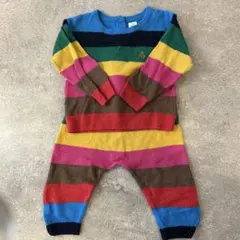 baby GAP セットアップ　ボーダー ニットセーター 12-18month