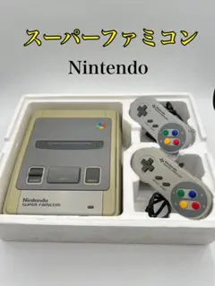 【任天堂スーパーファミコン本体】箱入　コントローラー2本アダプター説明書付