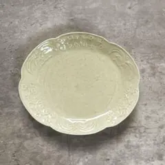 未使用　岡晋吾さん　天平窯　陽刻　小皿