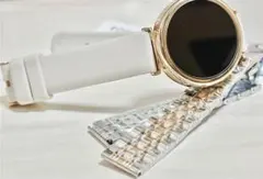 【ほぼ新品・おまけあり】人気ブランドFOSMET スマートウォッチローズゴールド