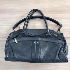 Bark Tannage 2wayボストンバッグ 黒 ヴィンテージ Y2K