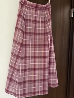 ブルーレーベルシアークレストブリッジタータンチェックフレアスカート