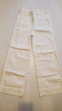 GAP ホワイト ワイドレッグパンツ Sサイズ