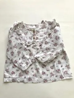 H&M フラワープリント 長袖シャツ