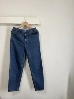 GU ハイウエストマムジーンズ M デニム 221-331637