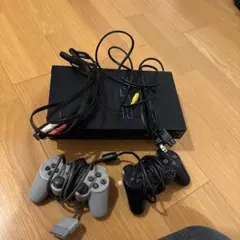 と*も様 「ジャンク品」PlayStation 2 本体 コントローラー2個付き