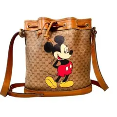 GUCCI　グッチ　ミッキーマウス　マイクロGG　ショルダーバッグ　バケット