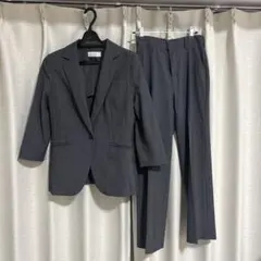 レディース スーツ パンツ 上下セット グレー